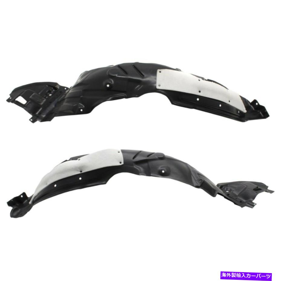フェンダーライナー 2つのフェンダーライナーフロントの左と右のLH&RH 5387502610、5387602660ペアのセット Set of 2 Fender Liners Front Left-and-Right LH & RH 5387502610, 5387602660 Pair【並行輸入品】