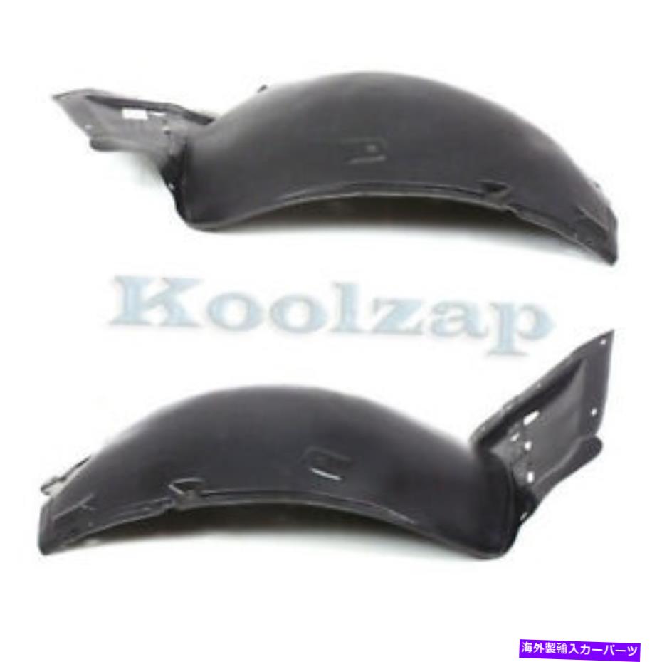 フェンダーライナー フィット08-13 G37 14-15 Q60フロントスプラッシュシールドインナーフェンダーライナー左右ペア Fits 08-13 G37 14-15 Q60 Front Splash Shield Inner Fender Liner Left Right PAIR【並行輸入品】