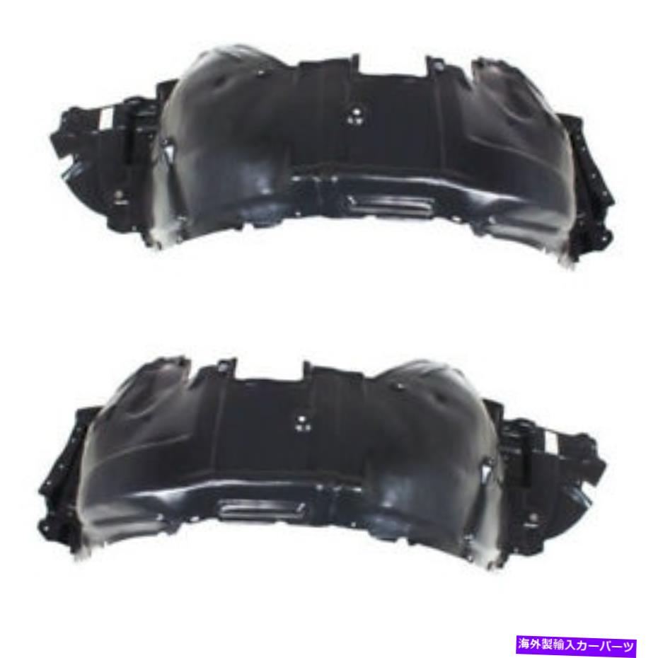 フェンダーライナー 07-09 LS460/LS600Hフロントスプラッシュシールドインナーフェンダーライナーパネル2PCセットペア For 07-09 LS460/LS600H Front Splash Shield Inner Fender Liner Panel 2PC SET PAIR【並行輸入品】