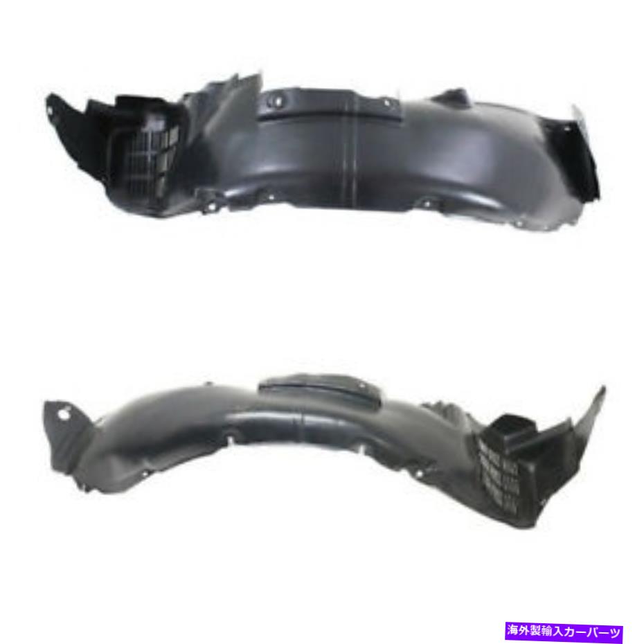 フェンダーライナー フィット04 05 06アマンティフロントスプラッシュシールドインナーフェンダーライナー左右セットペア Fits 04 05 06 Amanti Front Splash Shield Inner Fender Liner Left Right SET PAIR【並行輸入品】