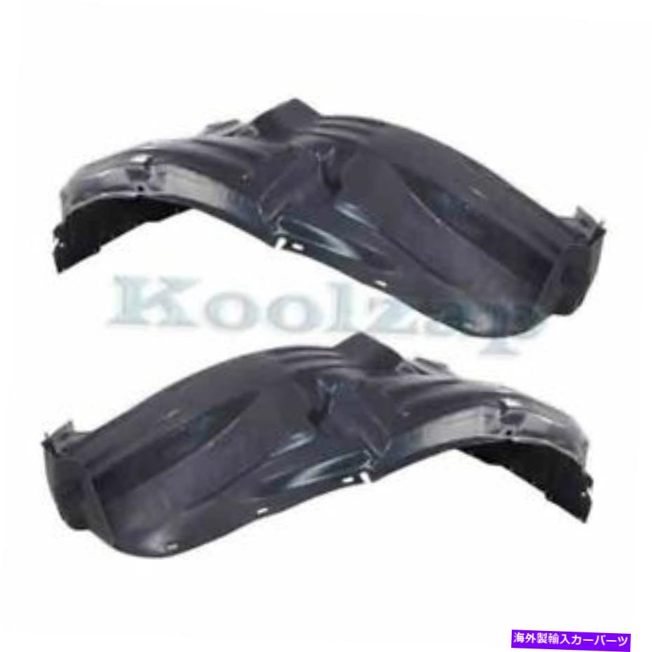 フェンダーライナー 05-18用フロンティア4.0Lフロントスプラッシュシールド内側フェンダーライナーパネルセットペア For 05-18 Frontier 4.0L Front Splash Shield Inner Fender Liner Panel SET PAIR【並行輸入品】