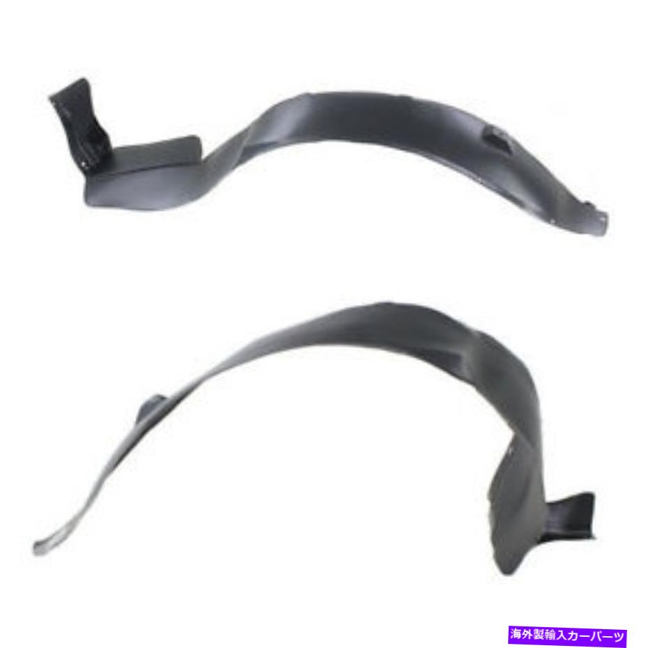 フェンダーライナー 97-05モンタナ＆トランススポーツフロントインナーフェンダーライナーパネルプラスチックセットペア For 97-05 Montana & Trans Sport Front Inner Fender Liner Panel Plastic SET PAIR【並行輸入品】