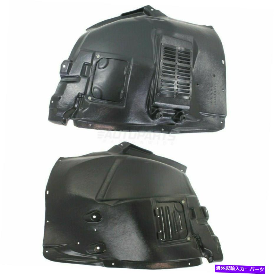 フェンダーライナー 2つのフロント左＆右フェンダーライナーフロントセクションプラスチックフィット08-13 BMW M3のセット Set Of 2 Front Left & Right Fender Liner Front Section Plastic Fits 08-13 BMW M3【並行輸入品】