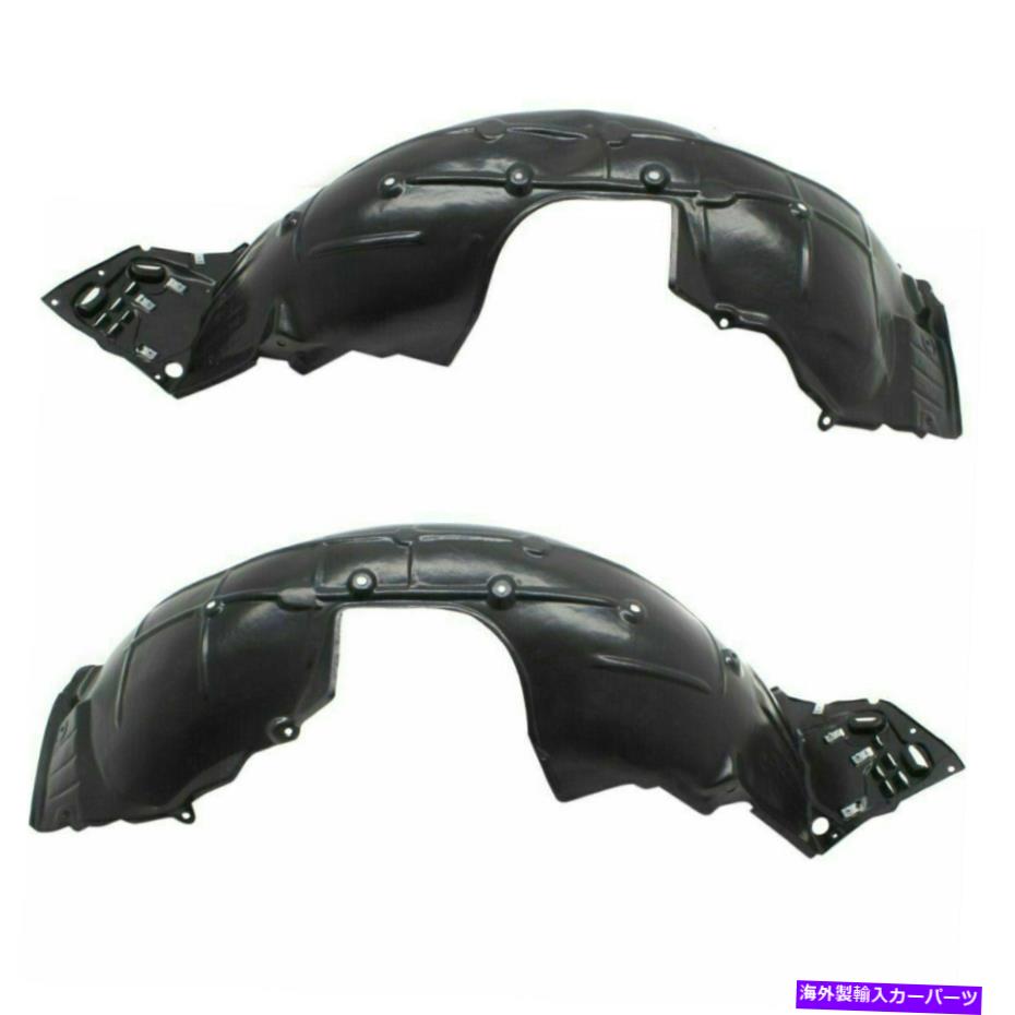 フェンダーライナー 17-19ホンダシビックHBスポーツ用の新しいフロント左＆右側フェンダーライナーセット New Front Left & Right Side Fender Liner Set For 17-19 Honda Civic HB Sport【並行輸入品】