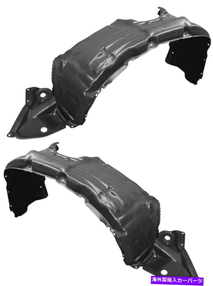フェンダーライナー 14-18トヨタハイランダー用の新しいフロントドライバーと乗客側フェンダーライナーセット New Front Driver & Passenger Side Fender Liner Set For 14-18 Toyota Highlander【並行輸入品】