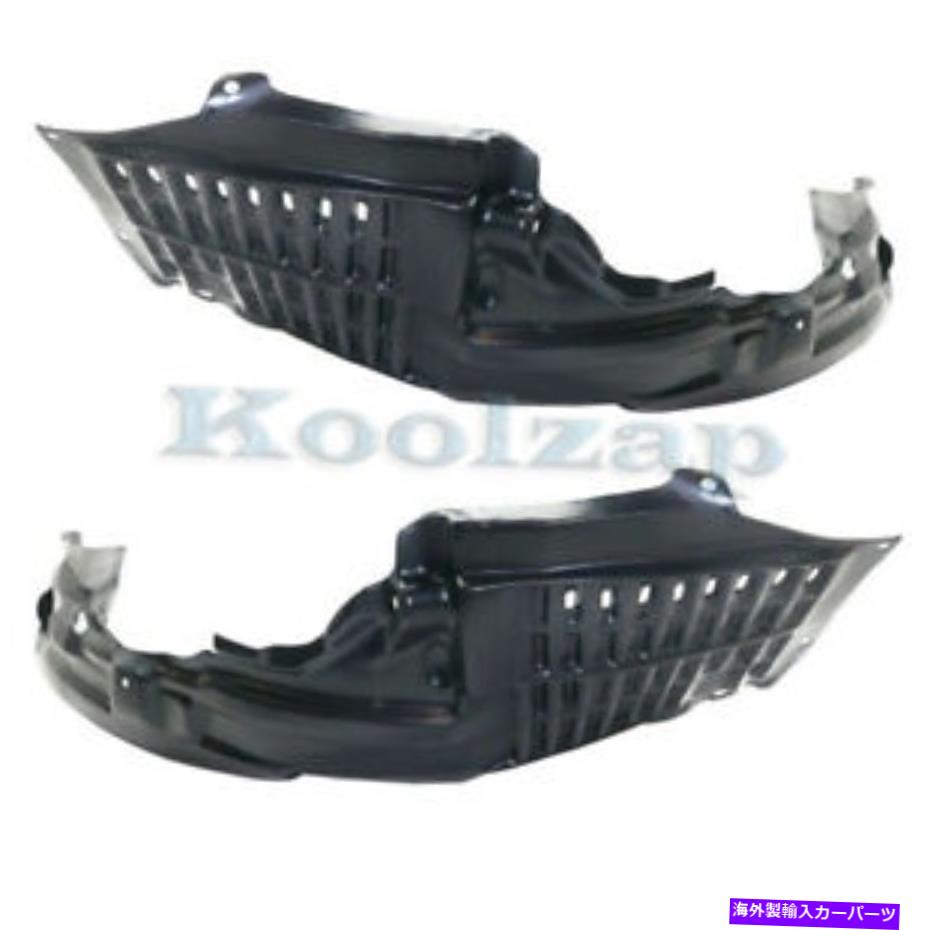 フェンダーライナー 10-15ランサー（ターボ以外）フロントスプラッシュシールドインナーフェンダーライナーセットペア For 10-15 Lancer (Non-Turbo) Front Splash Shield Inner Fender Liner SET PAIR【並行輸入品】