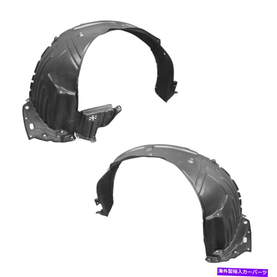 フェンダーライナー 12-15ホンダパイロット用の新しいフロントドライバーと乗客側フェンダーライナーセット New Front Driver & Passenger Side Fender Liner Set For 12-15 Honda Pilot【並行輸入品】