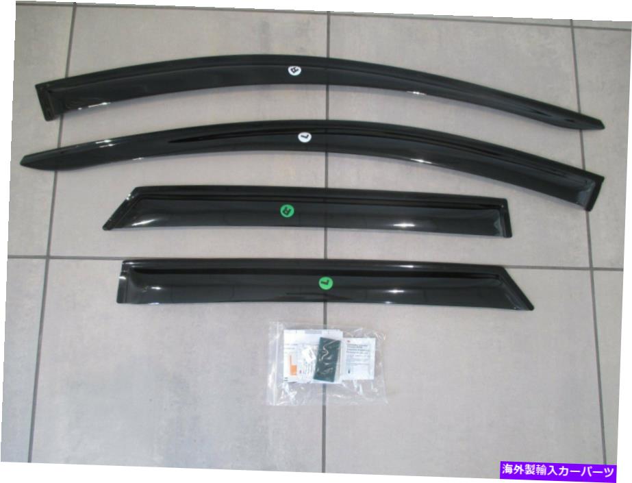 バグシールド 15スルー18エッジフォードスモークサイドウィンドウデフレクターレインガードキット4ピース新しい 15 thru 18 Edge OEM Ford Smoke Side Window Deflector Rain Guard Kit 4-piece NEW【並行輸入品】