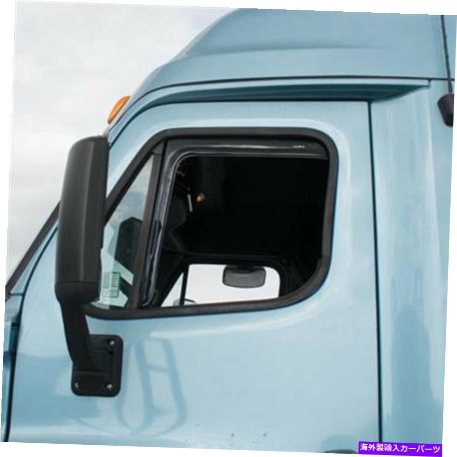 バグシールド 2008-2017のウィンドウバイザーFreightLiner Cascadia Smoke PlasticLHとRHサイド Window Visor For 2008-2017 Freightliner Cascadia Smoke Plastic LH and RH Side【並行輸入品】
