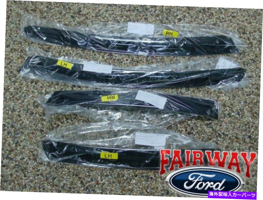 バグシールド 11 Thru 19フィエスタ5ドアハッチOEMフォードスモークサイドウィンドウデフレクターキット4ピース 11 thru 19 Fiesta 5-Door Hatch OEM Ford Smoke Side Window Deflector Kit 4-piece【並行輸入品】