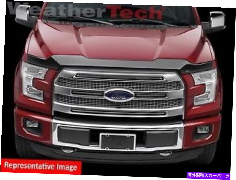 バグシールド Chevy Silverado 1500- 2014-2015のweathertechロープロファイルフードプロテクター WeatherTech Low Profile Hood Protector for Chevy Silverado 1500 - 2014-2015【並行輸入品】