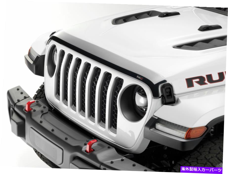 バグシールド 2020年のグラディエーター2018-2020ラングラーのweathertechロープロファイルフードプロテクター WeatherTech Low Profile Hood Protector for 2020 Gladiator 2018-2020 Wrangler【並行輸入品】