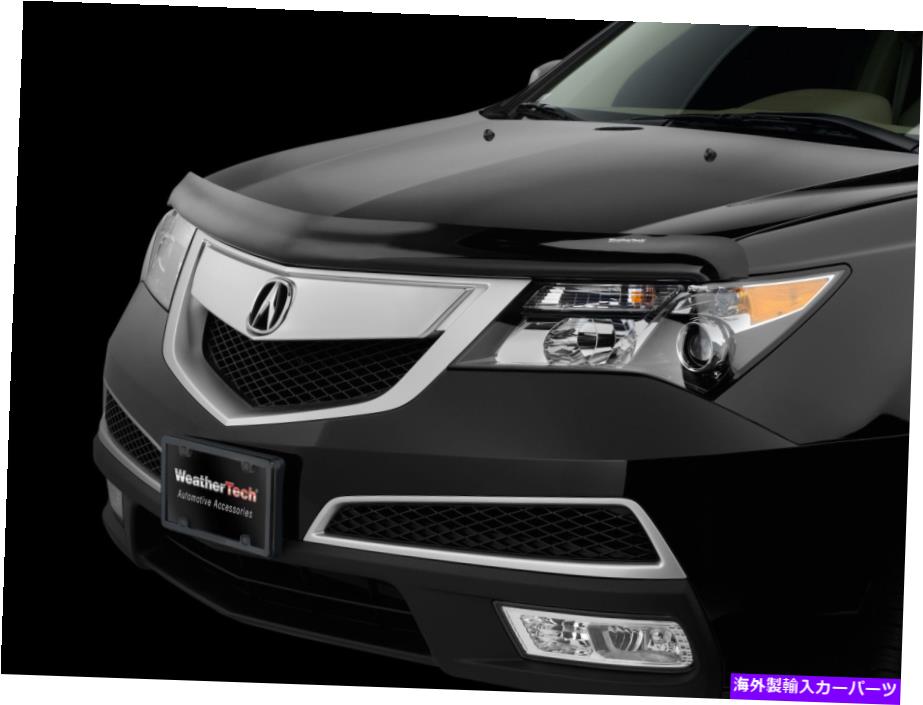 バグシールド Acura MDXのためのWeathertech Stone＆Bug Deflector Hood Shield -2007-2009 WeatherTech Stone & Bug Deflector Hood Shield for Acura MDX - 2007-2009【並行輸入品】