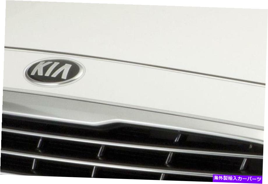 バグシールド 15-18セドナ用の新しい本物のKIAクリアアップリケフードプロテクター（PN A9025-ADU00） NEW GENUINE KIA CLEAR APPLIQUE HOOD PROTECTOR FOR 15-18 SEDONA (PN A9025-ADU00)【並行輸入品】