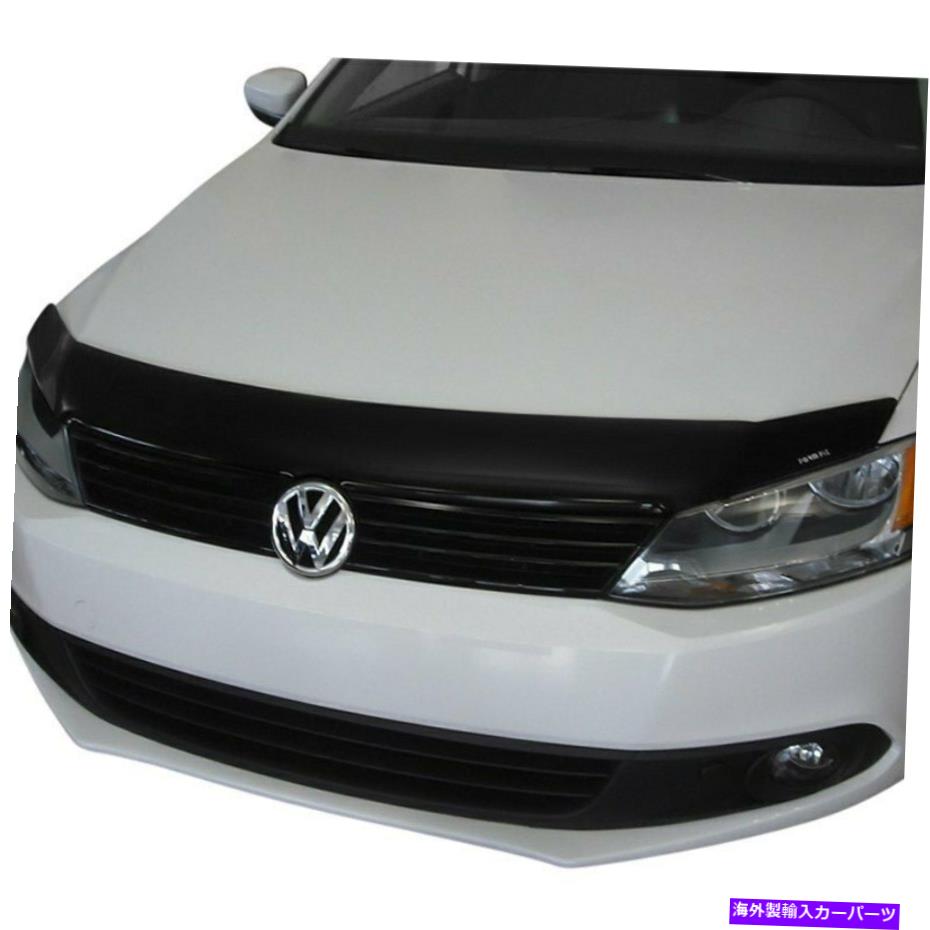 バグシールド フォルクスワーゲンジェッタ2011-2018フォーカスオートブラックフォームフィットフードプロテクター For Volkswagen Jetta 2011-2018 Focus Auto Black FormFit Hood Protector【並行輸入品】