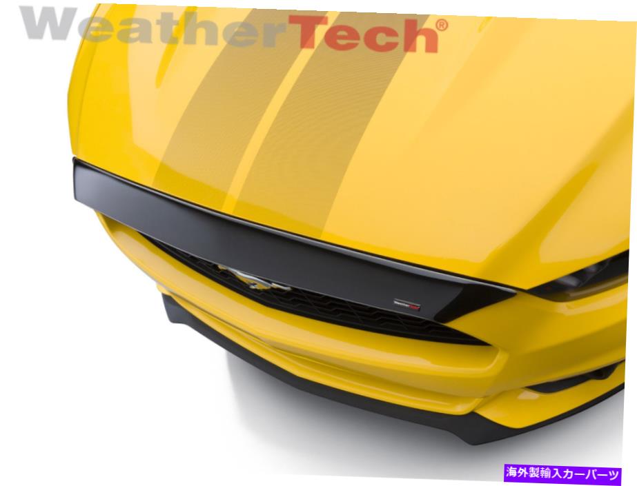 バグシールド Ford Mustang 2015-2017のWeathertechロープロファイルフードプロテクター WeatherTech Low Profile Hood Protector for Ford Mustang 2015-2017【並行輸入品】