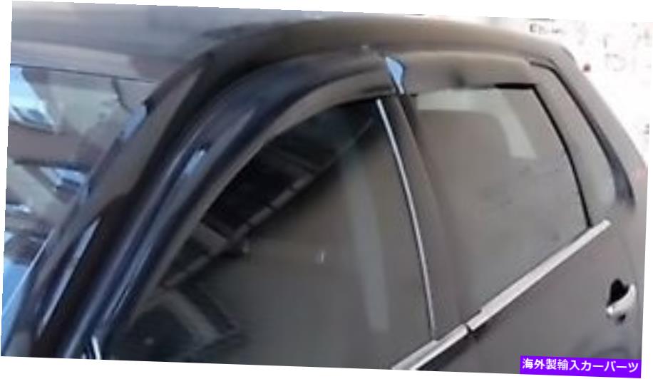 バグシールド スモークドアウィンドウvent Vidor Sun Deflector BMW X3 F25 2010-Upに適しています SMOKED DOOR WINDOW VENT VISOR SUN DEFLECTOR FIT FOR BMW X3 F25 2010-UP【並行輸入品】