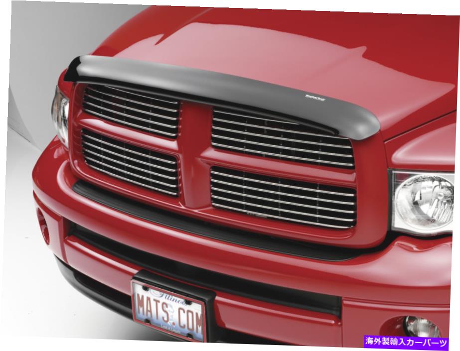 バグシールド Dodge Ram TruckのためのWeathertech Stone＆Bug Deflectorフードシールド2002-2005 WeatherTech Stone & Bug Deflector Hood Shield for Dodge Ram Truck 2002-2005【並行輸入品】
