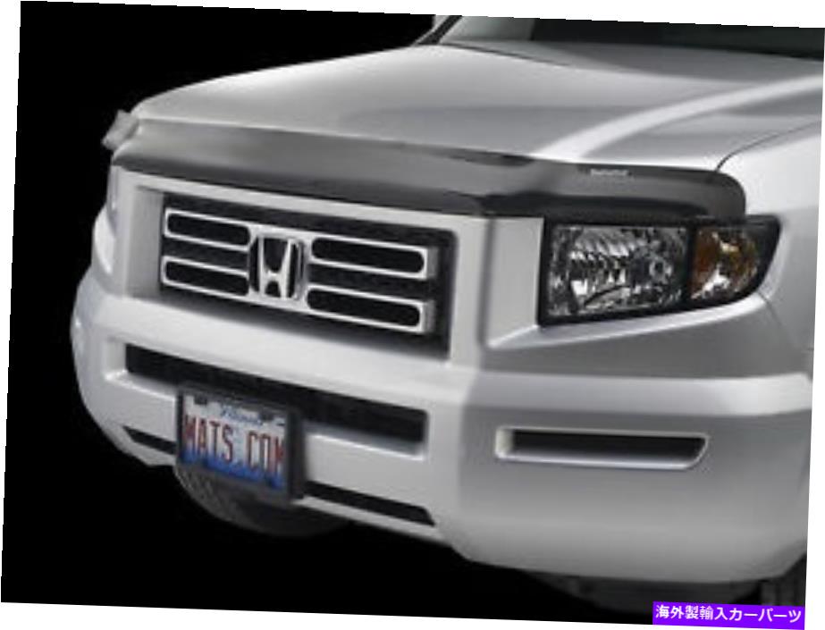 バグシールド Honda Ridgeline 2006-2016のWeathertech Stone＆Bug Deflectorフードシールド WeatherTech Stone & Bug Deflector Hood Shield for Honda Ridgeline 2006-2016【並行輸入品】