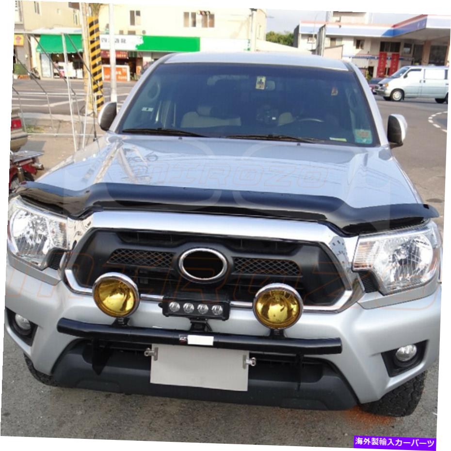 バグシールド Stone＆Bug Deflectorフードシールド2012-2015トヨタタコマ4door 74*14*5 \\\