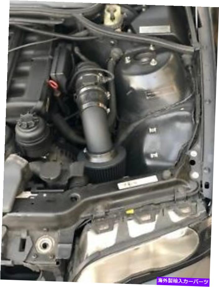 USエアインテーク インナーダクト 1998-2005 BMW E46 323 325 328 330のすべての黒いコーティングされた空気吸気キットとフィルター All BLACK COATED Air Intake Kit & Filter For 1998-2005 BMW E46 323 325 328 330【並行輸入品】
