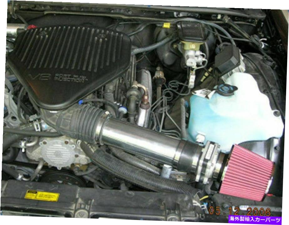 USエアインテーク インナーダクト 94-96インパラSS /カプリス4.3 / 5.7 V8のショートラム空気吸気キット +赤いフィルター Short Ram Air Intake Kit + RED Filter for 94-96 Impala SS / Caprice 4.3/5.7 V8【並行輸入品】