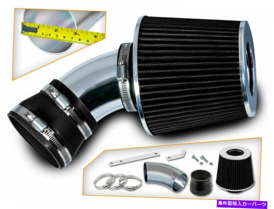 USエアインテーク インナーダクト 00-03 BMW X5 E53 3.0L 4.4L 4.6L 4.8Lのショートラムエアインテークキット +ブラックフィルター Short Ram Air Intake Kit + BLACK Filter For 00-03 BMW X5 E53 3.0L 4.4L 4.6L 4.8L【並行輸入品】