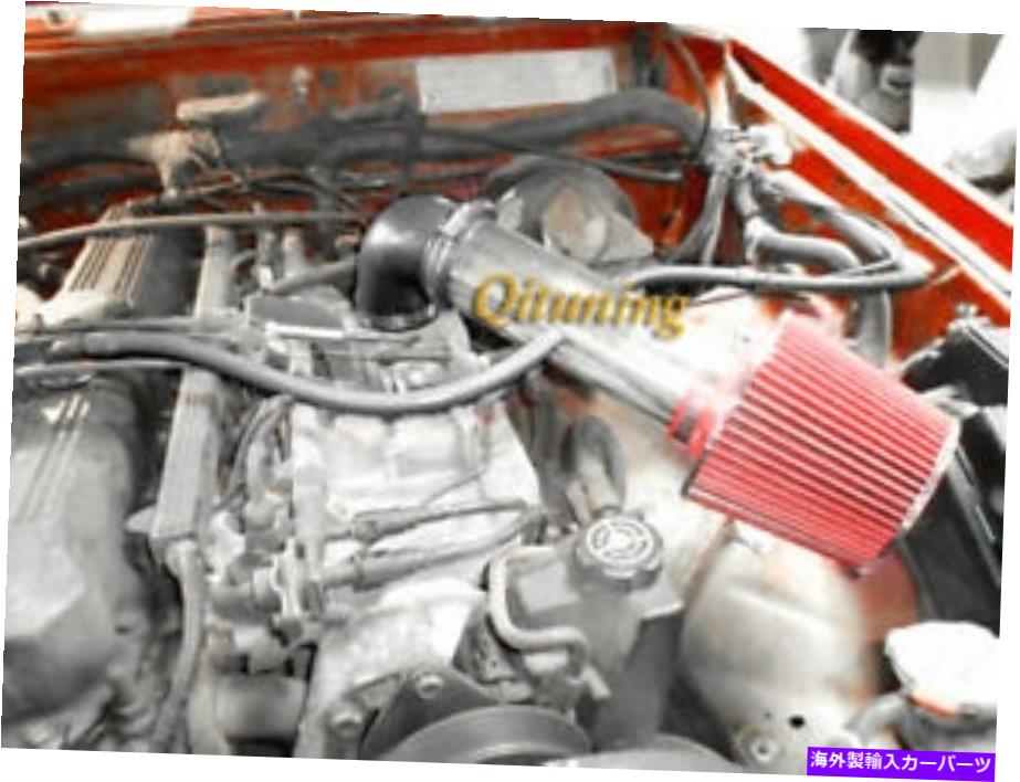 USエアインテーク インナーダクト 1991-1996のブラックレッドエアインテークキットフィルタージープチェロキーチェロキー4.0 I6ロング Black Red Air Intake Kit Filter For 1991-1996 Jeep Cherokee Cherokee 4.0 I6 Long【並行輸入品】