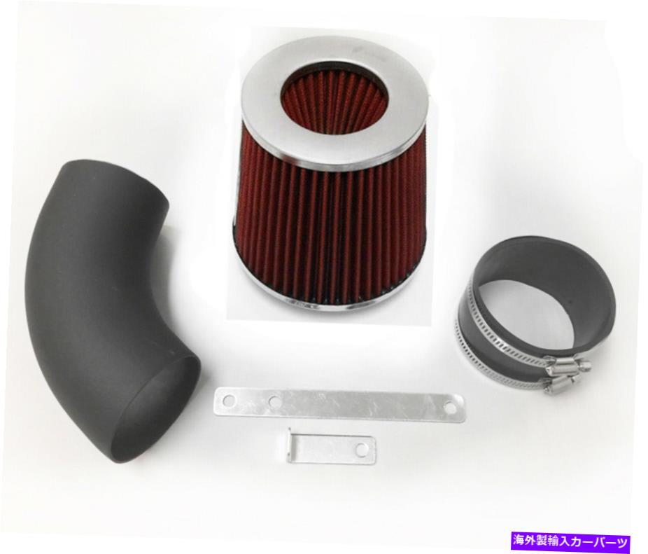 USエアインテーク インナーダクト 1PC 2007-2010 Dodge Nitro 3.7L V6エアインテークキット +フィルター用のコーティングブラックレッド Coated Black Red For 1PC 2007-2010 Dodge Nitro 3.7L V6 Air Intake Kit + Filter【並行輸入品】