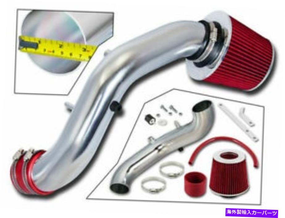 USエアインテーク インナーダクト 02-06 ACURA RSXタイプS 2.0LのRAMエアインテークキット +赤いフィルター RAM AIR INTAKE Kit + RED FILTER FOR 02-06 ACURA RSX Type S 2.0L【並行輸入品】