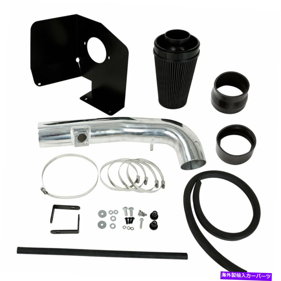 USエアインテーク インナーダクト ブラックコールドエアインテークキット+09-13シボレー/GMC 1500 V8 4.8L/5.3L/6.0Lのヒートシールド BLACK Cold Air Intake Kit+Heat Shield for 09-13 Chevy/GMC 1500 V8 4.8L/5.3L/6.0L【並行輸入品】