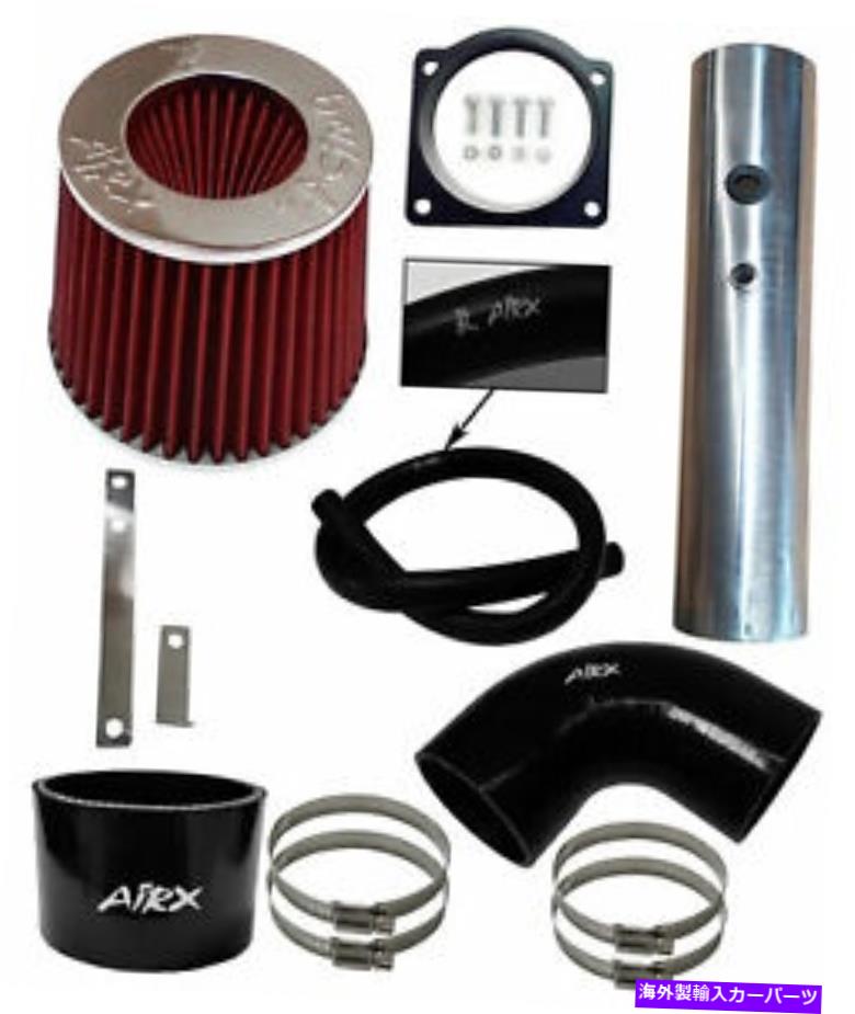 USエアインテーク インナーダクト 1997-03フォードF-150 F150ピックアップ4.2 OHVのブラックレッドエアックスレーシングエアインテークキット BLACK RED AirX Racing Air intake kit for 1997-03 FORD F-150 F150 PICKUP 4.2 OHV【並行輸入品】