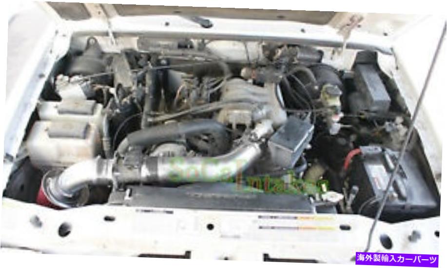 USエアインテーク インナーダクト 2001年から2003年のフォードレンジャー4.0L V6 SOHCのブラックレッド2PCエアインテークキット＆フィルター Black Red 2pc Air Intake Kit & Filter For 2001-2003 Ford Ranger 4.0L V6 SOHC【並行輸入品】