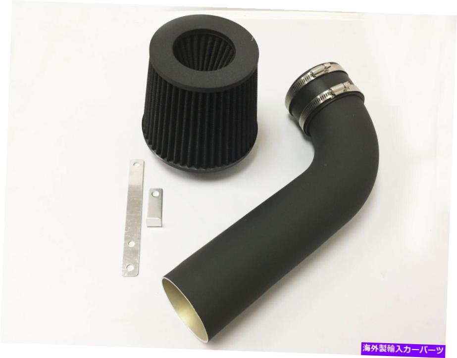USエアインテーク インナーダクト 1996-99 GMCユーコンの5.7 V8のオールブラックコーティングエアインテークシステムキット＆フィルター All BLACK COATED Air Intake System Kit&Filter For 1996-99 GMC Yukon with 5.7 V8【並行輸入品】