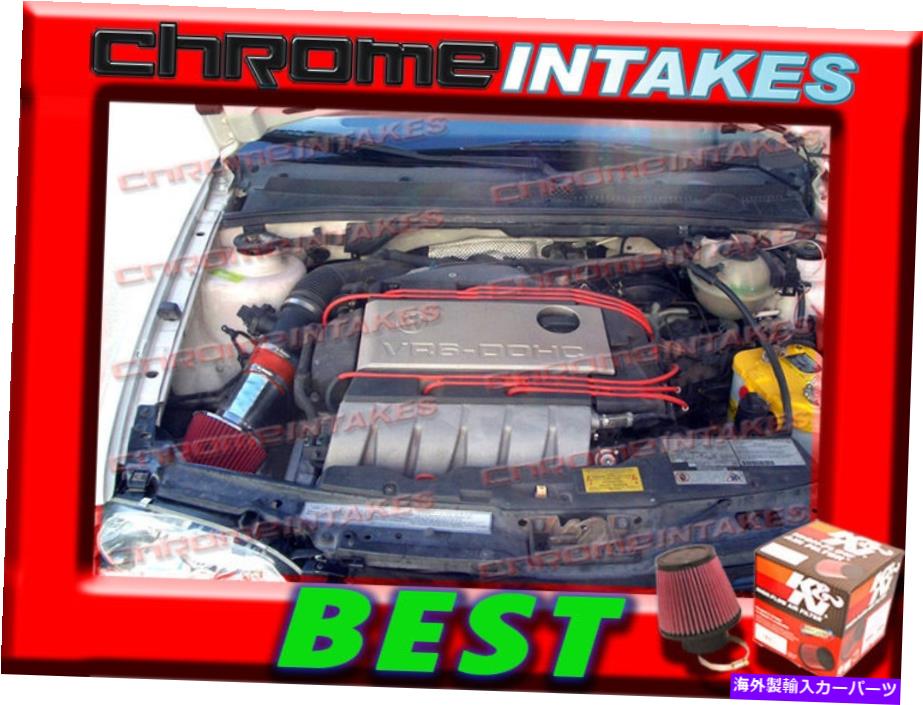 バグシールド K&N+RED 92 93-98 VW Golf GTI/Corrado SLC/Jetta/Passat 2.8 2.8L VR6 V6空気吸気 K&N+RED 92 93-98 VW GOLF GTI/CORRADO SLC/JETTA/PASSAT 2.8 2.8L VR6 V6 AIR INTAKE【並行輸入品】|Us Custom Parts Shop USDM
