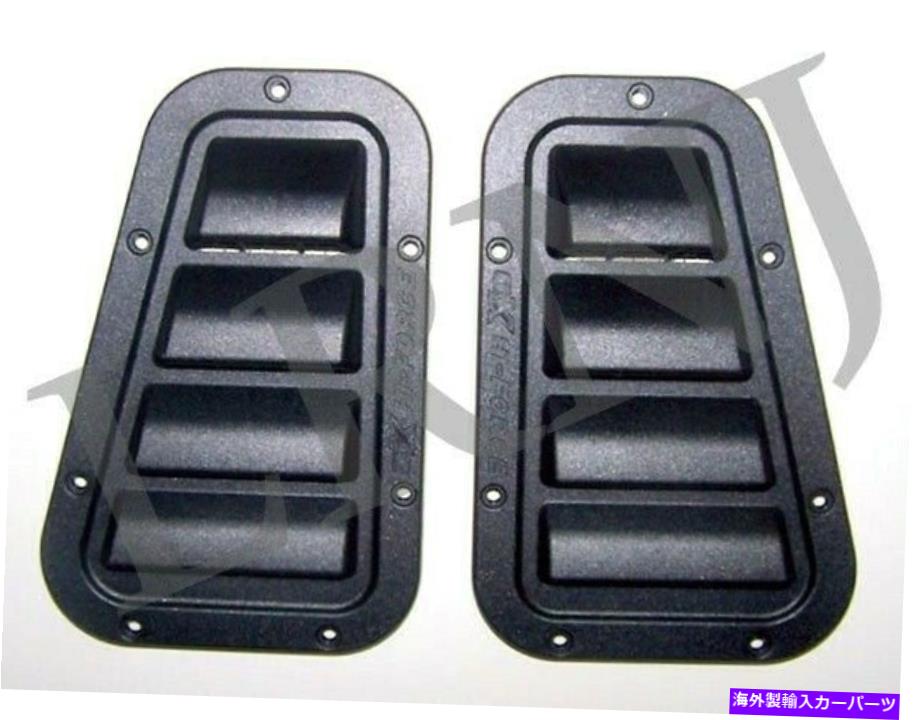 バグシールド ランドローバーディフェンダー1983-2016 KBX Hi-Force Wing Top Air Intake Set of Two Black LAND ROVER DEFENDER 1983-2016 KBX HI-FORCE WING TOP AIR INTAKE SET OF TWO BLACK【並行輸入品】|Us Custom Parts Shop USDM