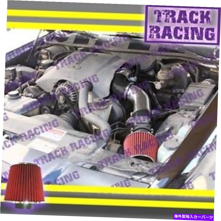 バグシールド 96-02フォードクラウンビクトリア/タウンカー/グランドマーキス4.6Lフルエアインテークブラックレッド 96-02 FORD CROWN VICTORIA/TOWN CAR/GRAND MARQUIS 4.6L FULL AIR INTAKE Black Red【並行輸入品】