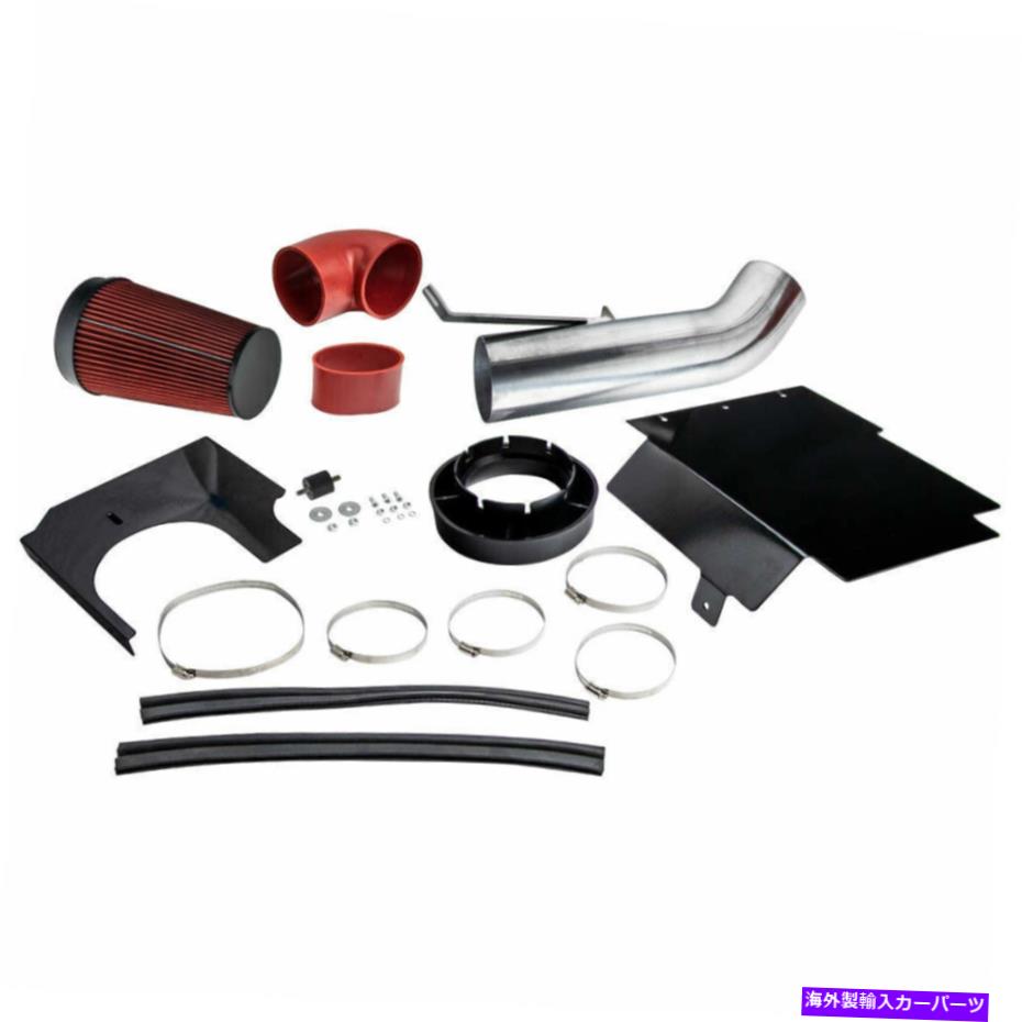 バグシールド Chevy Silverado 1500 4.8L 5.3L 00-06用の熱吸気システムw/ heatシールド Cold Air Intake System w/ Heat Shield for Chevy Silverado 1500 4.8L 5.3L 00-06【並行輸入品】