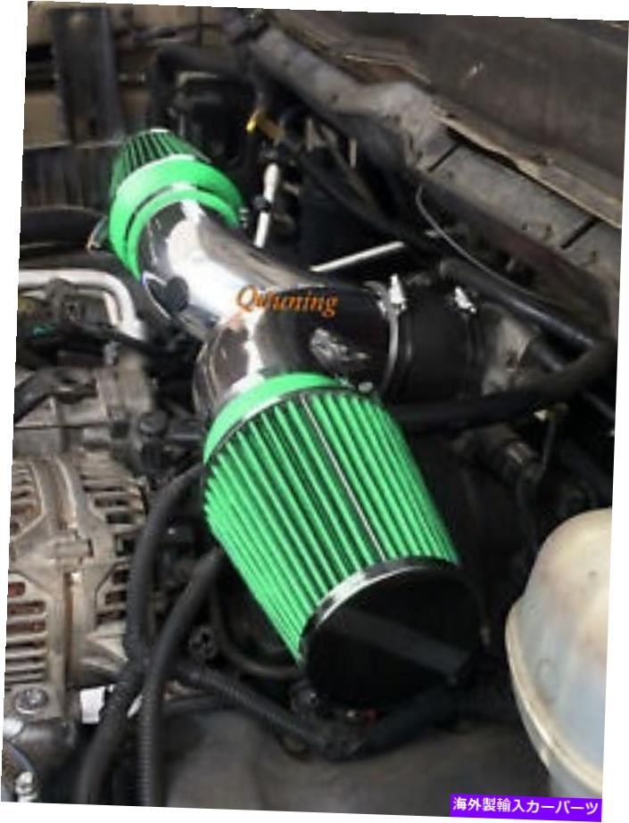 バグシールド 2002-2007 Dodge RAM 1500 4.7L V8のグリーンデュアルツインエアインテークフィルター Green Dual Twin Air Intake Filter For 2002-2007 Dodge Ram 1500 4.7L V8【並行輸入品】