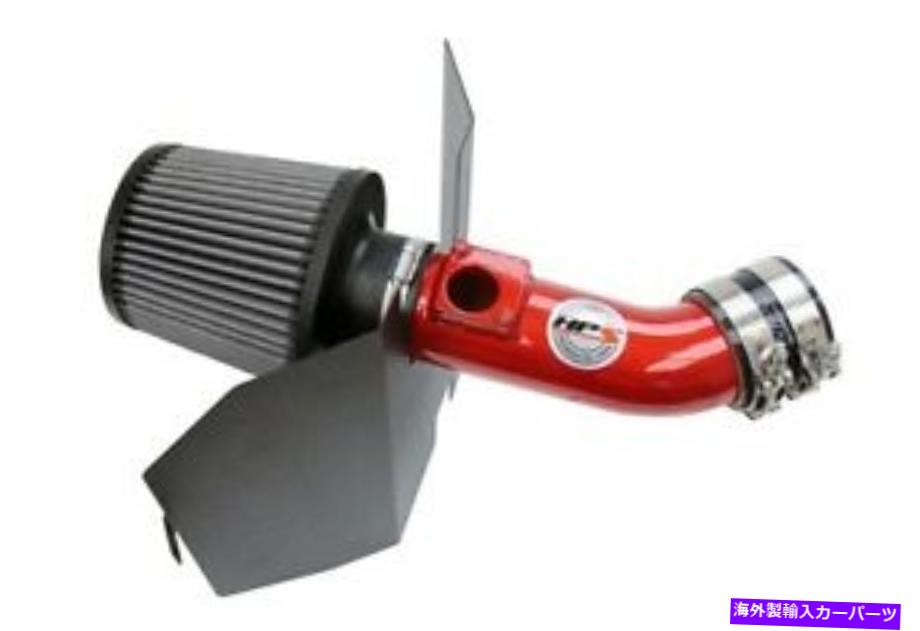 USエアインテーク インナーダクト 02-07 Subaru WRX＆STI（赤）のHPSショートラム空気吸気装置W/フィルター HPS Short Ram Air Intake w/ Filter for 02-07 Subaru WRX & STi (Red)【並行輸入品】