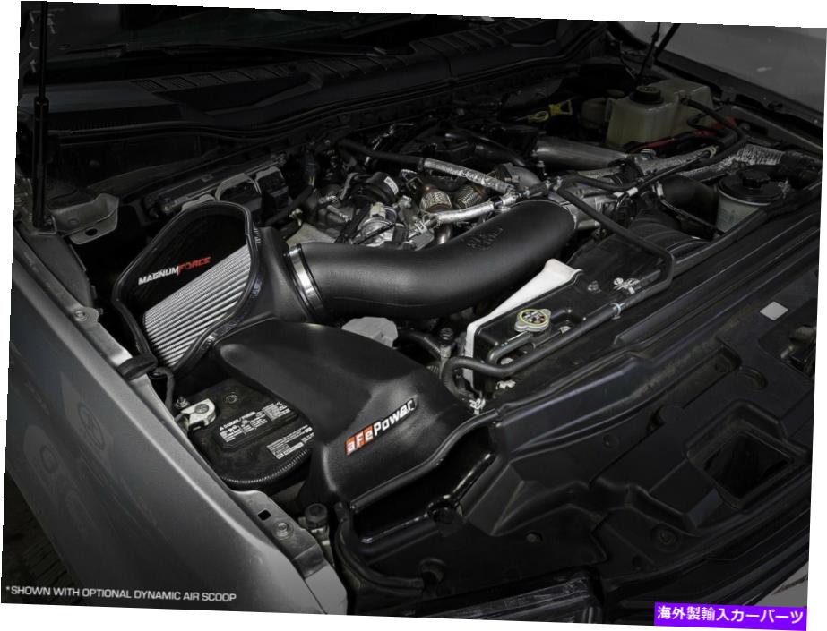 USエアインテーク インナーダクト 17-19フォードF250 F350 F450 6.7L V8のAFEマグナムフォースステージ2コールドエアインテーク aFe Magnum Force Stage2 Cold Air Intake For 17-19 Ford F250 F350 F450 6.7L V8【並行輸入品】