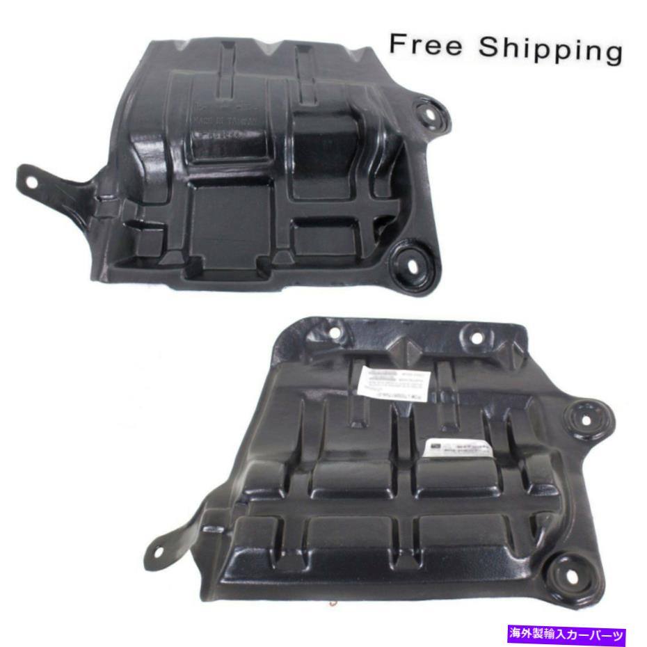 エンジンカバー 2 LH＆RHサイドフロントエンジンカバーのセットは日産アルティママキシマセダンに適合します Set of 2 LH & RH Side Front Engine Cover Fits Nissan Altima Maxima Sedan【並行輸入品】