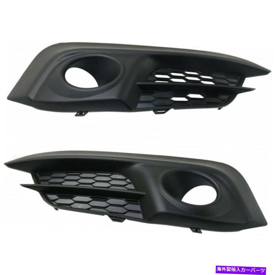 エンジンカバー ホンダシビックフォグライトカバー2016-2018 LH＆RHペア/セットプライムクーペ/セダン For Honda Civic Fog Light Cover 2016-2018 LH & RH Pair/Set Primed Coupe/Sedan【並行輸入品】