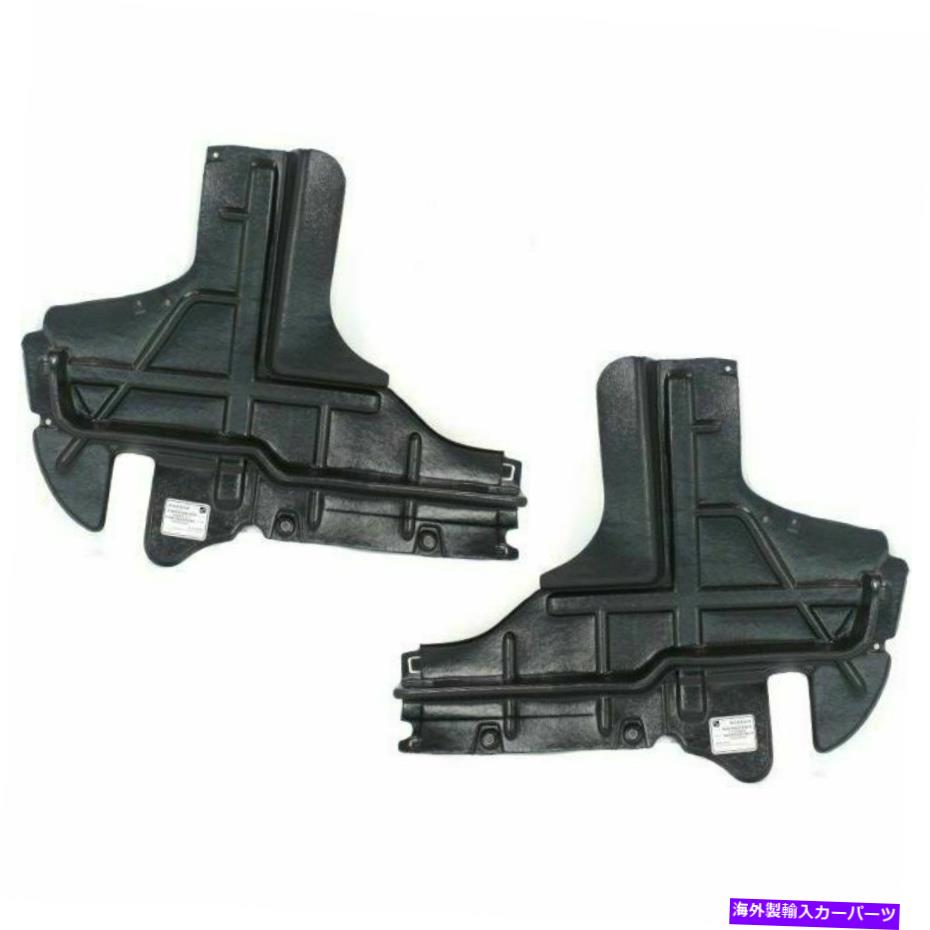 エンジンカバー 2 lh＆rhサイドのカバーセットの下のエンジンスプラッシュシールドダウヌビラ Engine Splash Shield Under Cover set Of 2 LH & RH Side Fits Daewoo Nubira【並行輸入品】