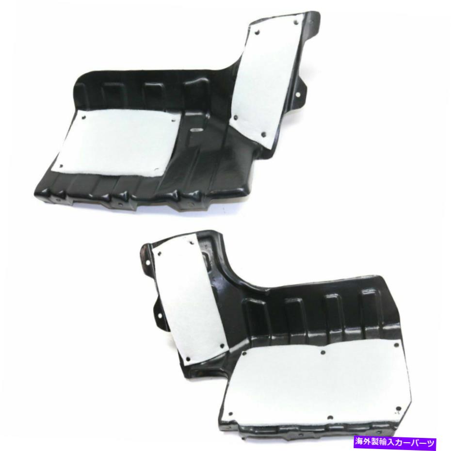 エンジンカバー 2 LH＆RHサイドフィットのカバーセットの下のエンジンスプラッシュシールド2012-2013 Kia Soul Engine Splash Shield Under Cover Set of 2 LH & RH Side Fits 2012-2013 Kia Soul【並行輸入品】