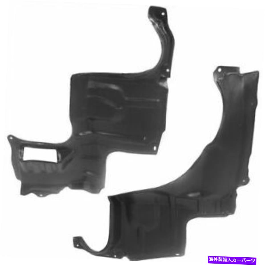 エンジンカバー カバーの下の2 LH＆RHサイドエンジンスプラッシュシールドの新しいセット00-01マツダMPV New Set of 2 LH & RH Side Engine Splash Shield Under Cover Fits 00-01 Mazda MPV【並行輸入品】