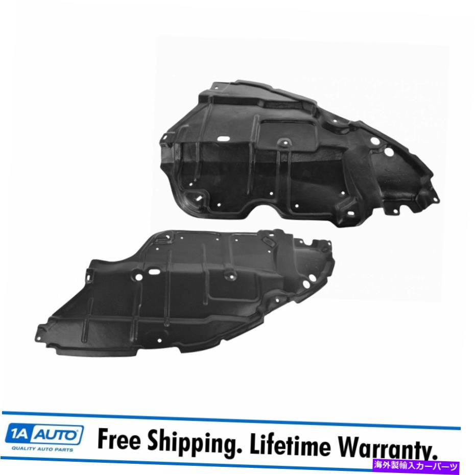 エンジンカバー トヨタカムリのエンジンスプラッシュシールドカバーガードフロント左下 Engine Splash Shield Cover Guard Front Lower Left & Right Pair for Toyota Camry【並行輸入品】
