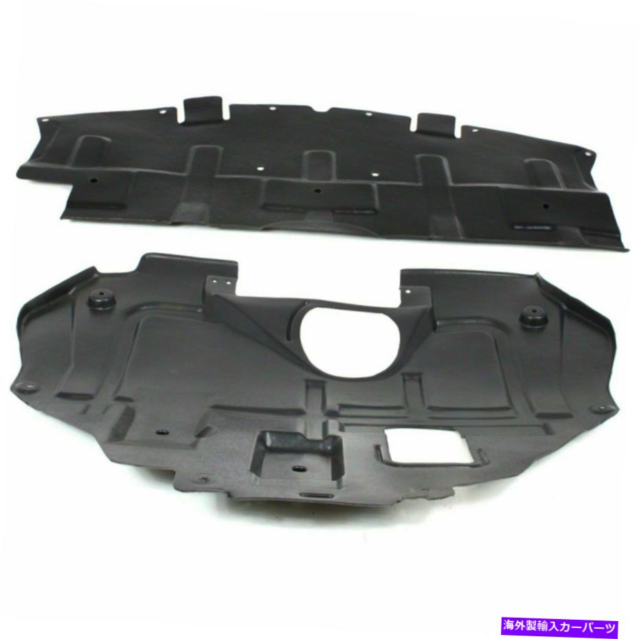 エンジンカバー 2つのフロントとリアのカバーセットの下のエンジンスプラッシュシールドマツダ6 Engine Splash Shield Under Cover Set Of 2 Front And Rear Fits Mazda 6【並行輸入品】