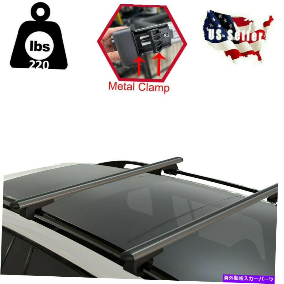 クロスバー Jeep Renegade 2015 2022ルーフラッククロスバーキャリアレールルーフバーシルバー用 for JEEP RENEGADE 2015 2022 Roof Rack Cross Bars Carrier Rails Roof Bar Silver【並行輸入品】