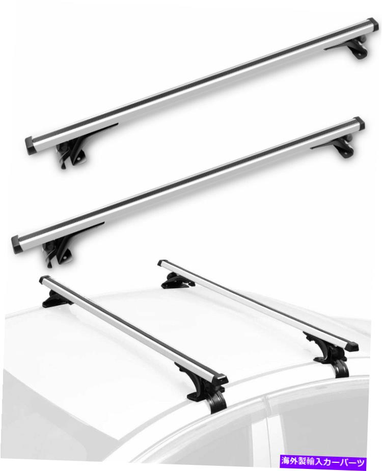 クロスバー ユニバーサルトップルーフクロスバー荷物荷物キャリアラックSUV用の3種類のクランプ付き Universal Top Roof Cross Bar Luggage Cargo Carrier For Rack SUV w/ 3 Kinds Clamp【並行輸入品】